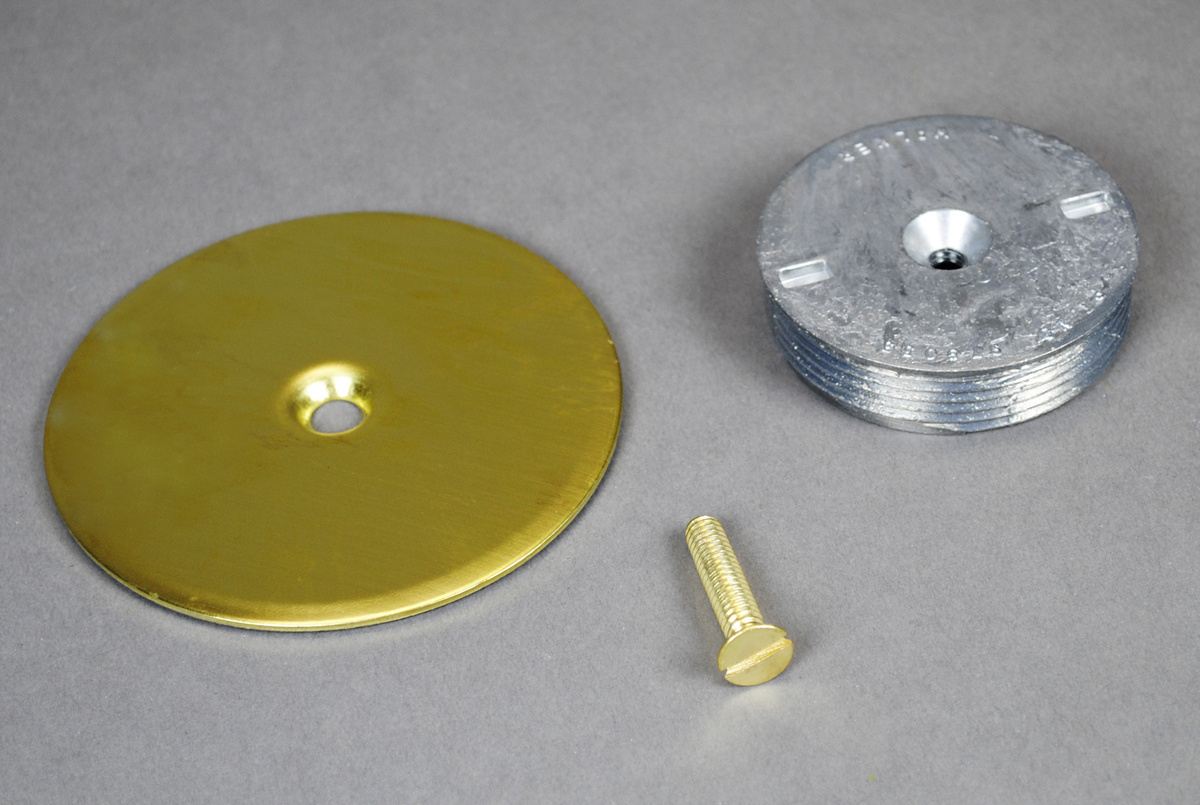 BLANKING PLATE 2IN IPS BRASS