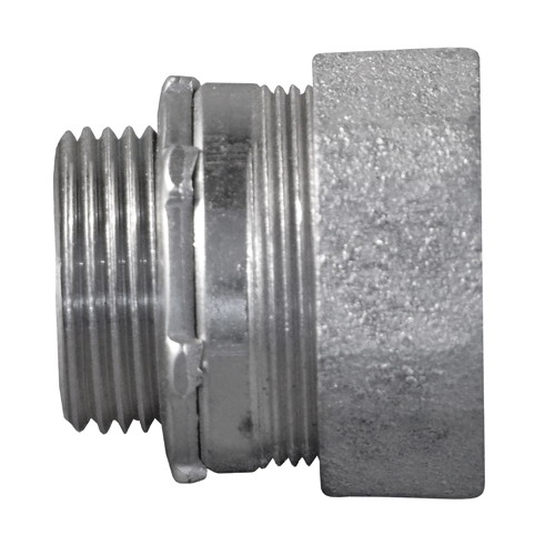 Concrete tight Compression Connector, 1 inch, Steel, Male Threaded x Compression