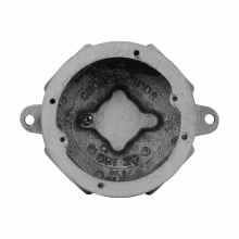 Eaton Crouse-Hinds series Condulet GRF blank outlet box with lugs, 1-3/8" inside depth, Feraloy iron alloy, Surface mount