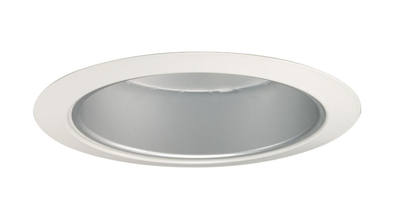 Juno 5-inch Downlight Trim, Haze Cone with White Trim Ring