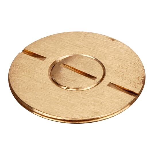 Floor Plate Plug Insert, 1/2 Inch - 14 Inch NPS Thread, Brass