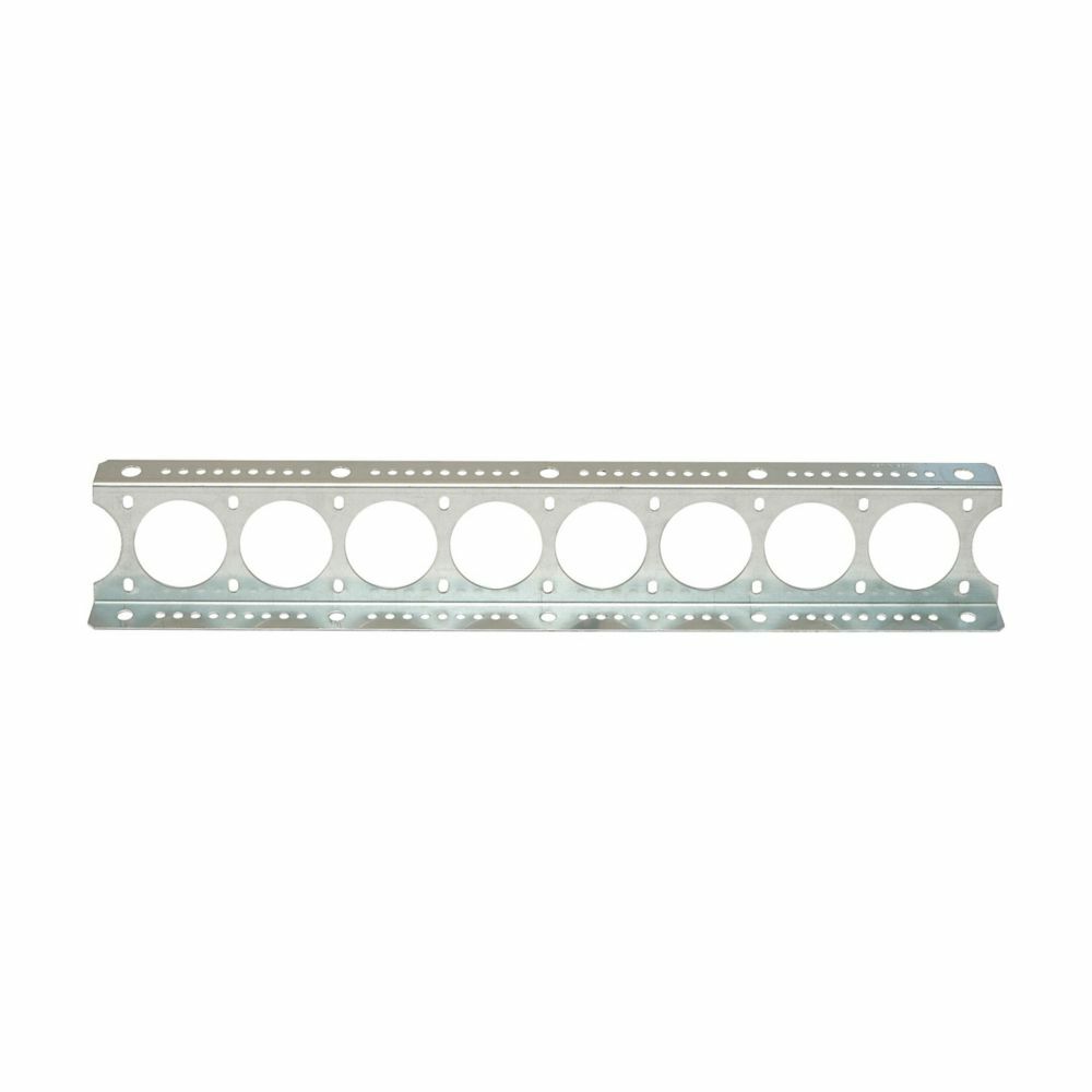 Eaton B-Line series conduit trapeze support, 3.62" H x 26" L x 1.3125" W, Stainless steel, Yellow zinc chromate, 8 conduits