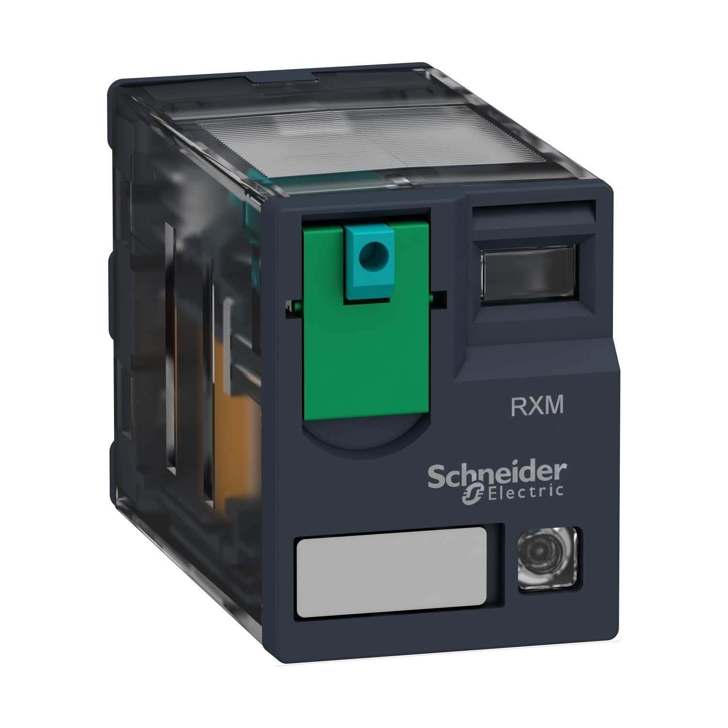 miniature plug in relay, Harmony Electromechanical Relays, 12A, 2CO, with LED, lockable test but to n, 12V DC