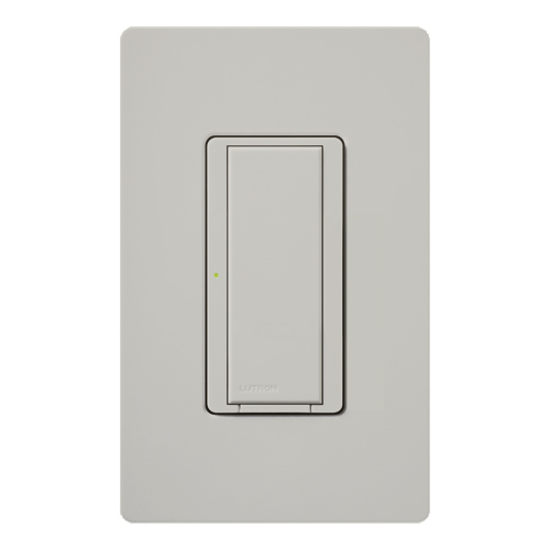 RadioRA 2 Switch, Multi-location/single-pole, neutral required, 120V/8A light or 1/4 HP motor/5.8A motor in palladium