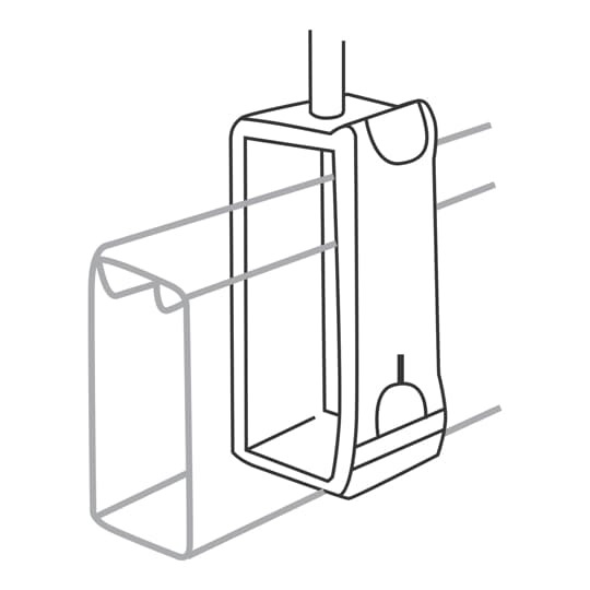 Steel Channel Hanger-Long with GoldGalv finish. For use with all series channel.