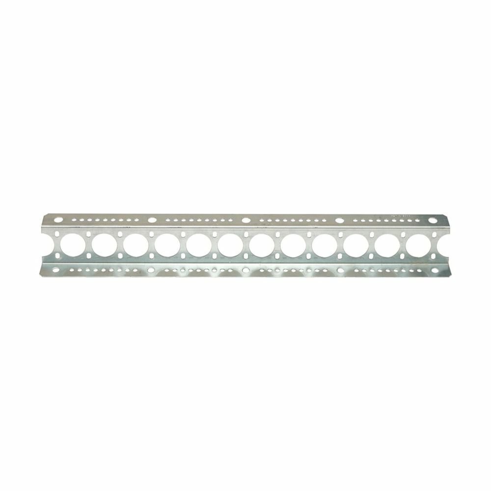 Eaton B-Line series conduit trapeze support, 2.62" H x 20" L x 1.3125" W, Stainless steel, Yellow zinc chromate, 9 conduits