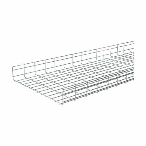 Eaton B-Line series Flextray 4" deep straight section, Pre-galvanized zinc, Steel, 47.5" actual area inside tray, 4"deep flex tray