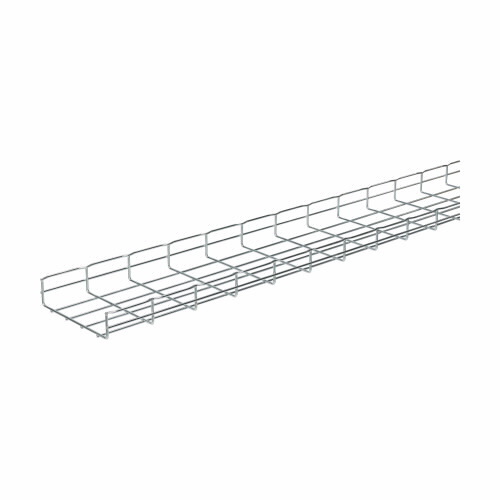 Eaton B-Line series Flextray 2" deep straight section, Stainless steel type 304, Steel, 8.2" actual area inside tray, 2"deep flex tray