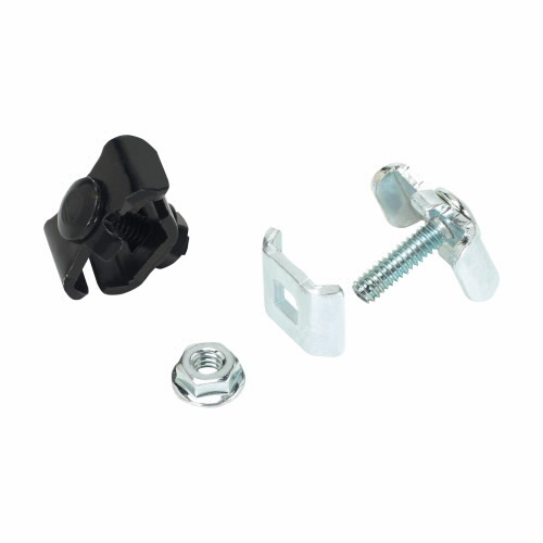Eaton B-Line series Flextray splice and splice kit, Washer stud and finned nut included, Black powder coat, Steel, Washer split kit