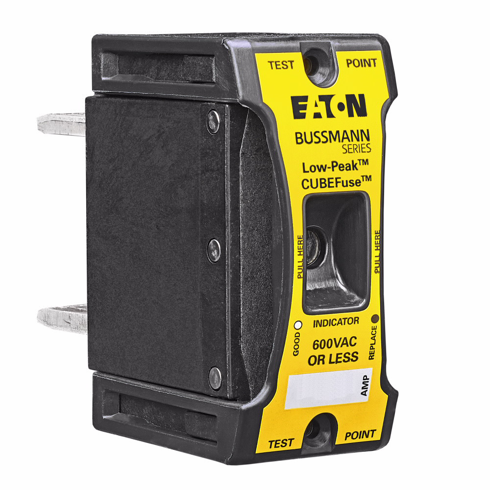 Eaton Bussmann series TCF fuse, 150 A, 60 Hz, 50 Hz, Dual, Class CF, Black, With Indicator, Blade end, Time delay,Class CF, 200 kAIC, Glass filled PES, Standard, 1, 600 V, TCFH200N, CCP2-3-200CF