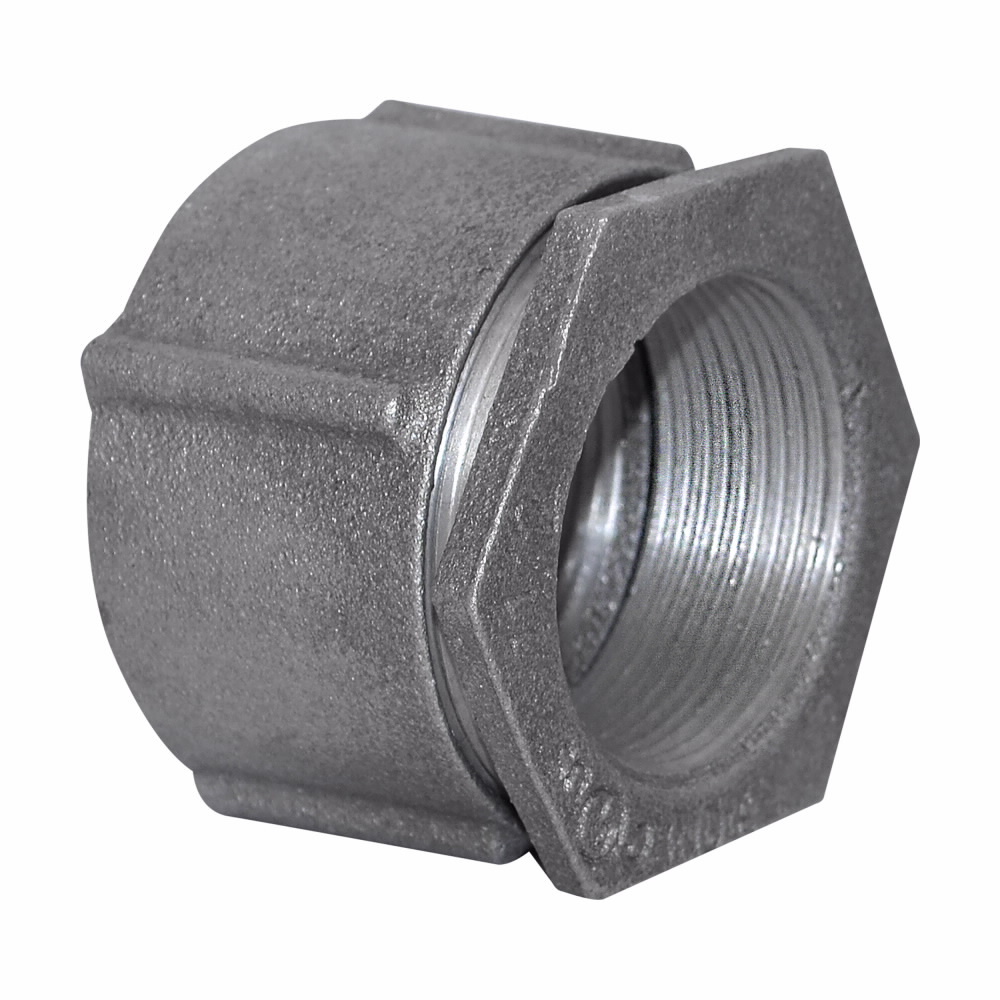 Eaton Crouse-Hinds series three-piece conduit coupling, Rigid/IMC, Aluminum, Concrete tight, 3"