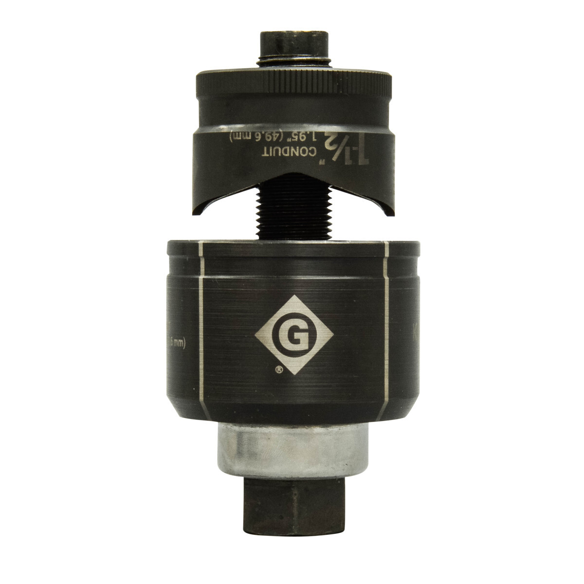 Punch with knurled edge for better grip.  Laser markings for quick part identification.  Alignment markings for improved accuracy.  Punch and die Made in USA.  Replaces 75BB