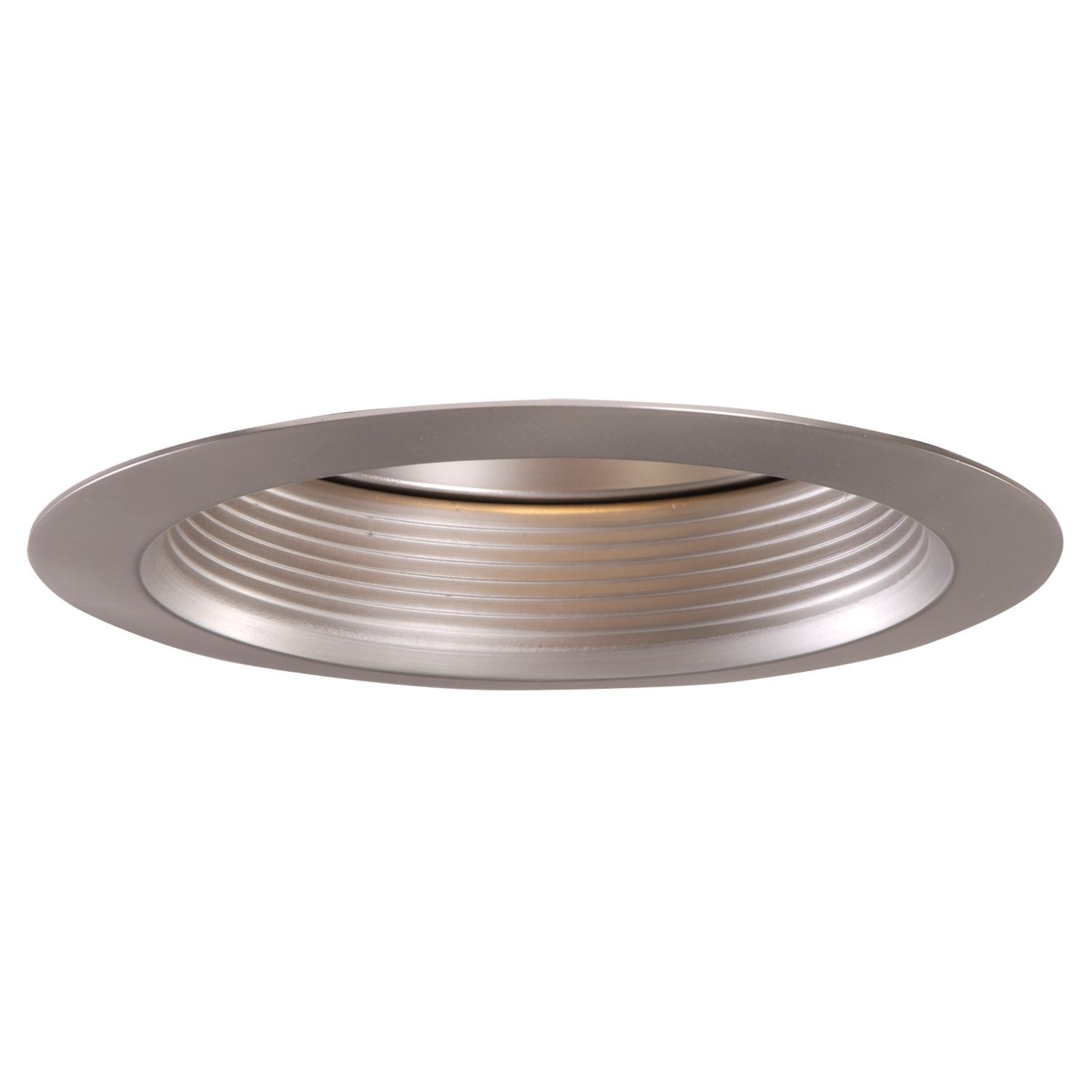 6" Trim Air-Tite Super Trim - Baffle Satin Nickel Trim, Satin Nickel Baffle and Reflector