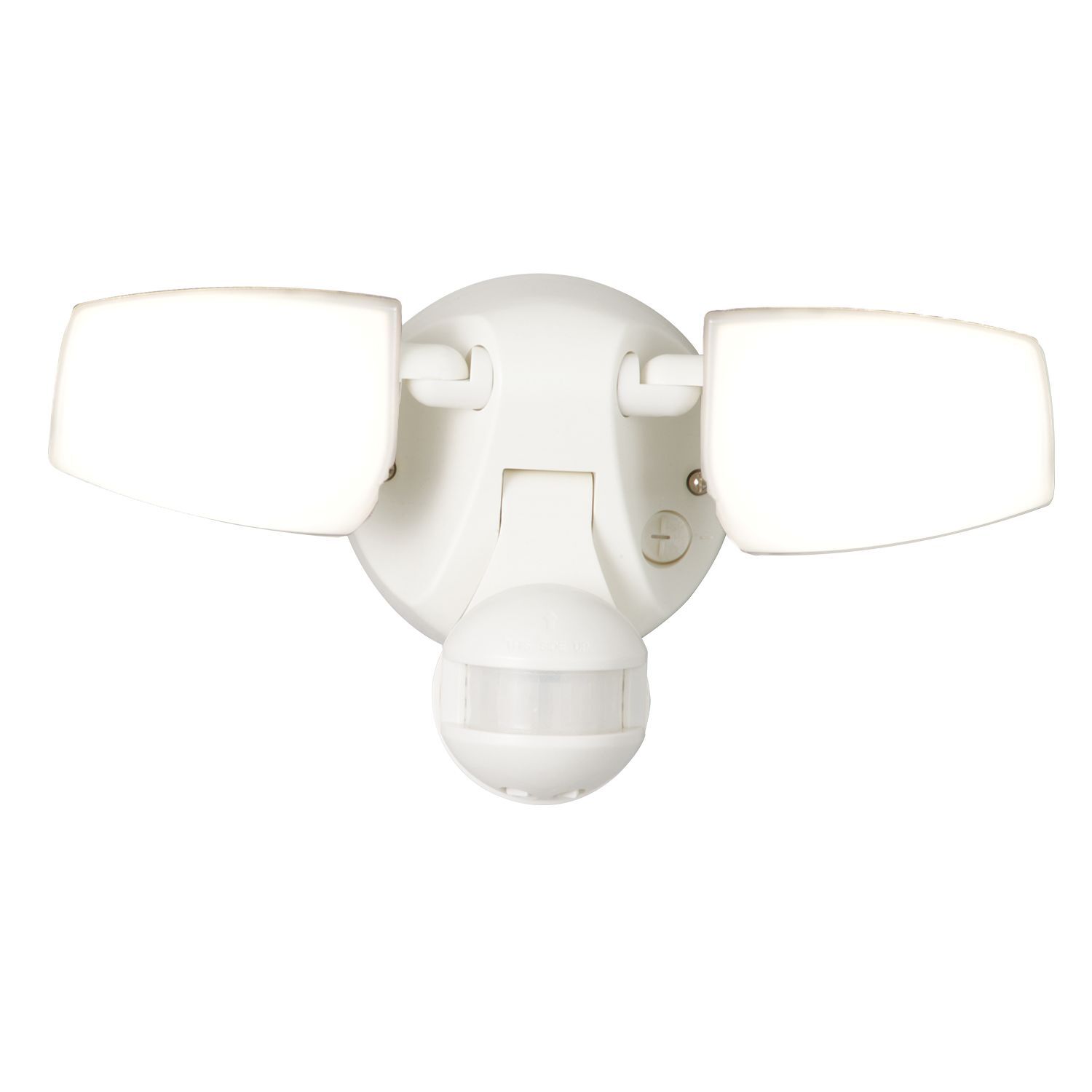 Security Motion, Twin head floodlight, 180 degree PIR, White, 3000K, 4000K, 5000K, 2200 Lumens, 20W, 120V
