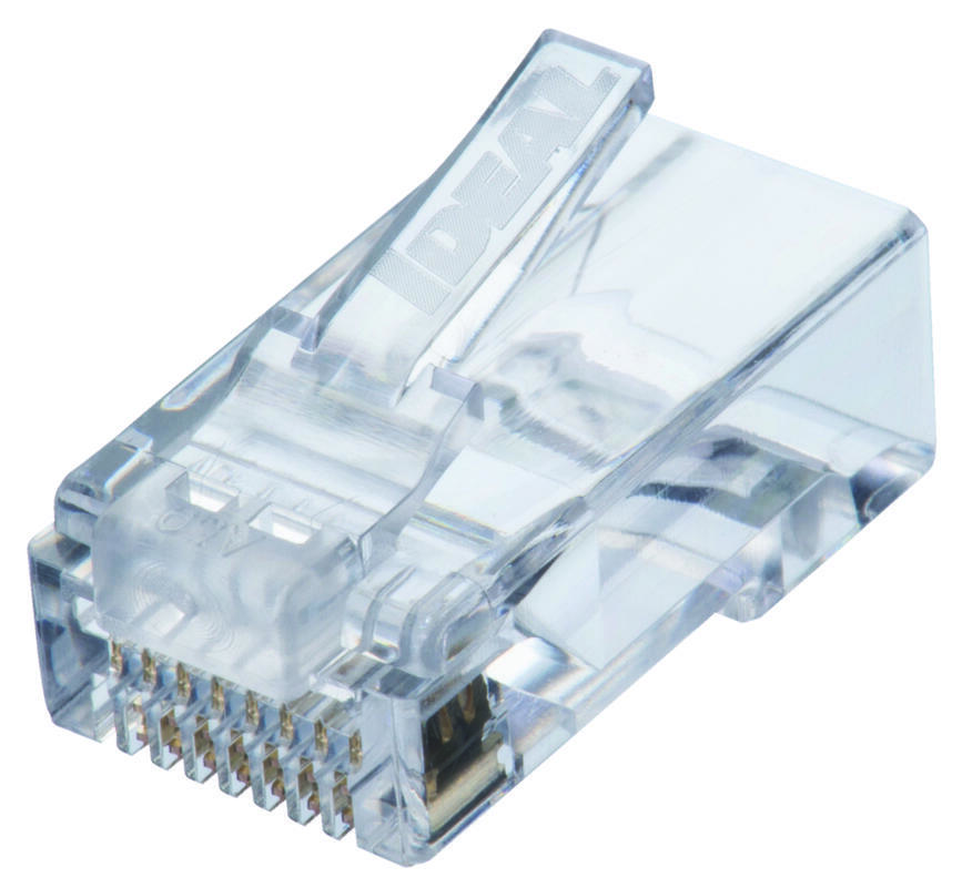 CAT6 Feed-Thru Modular Plugs, 50/Card