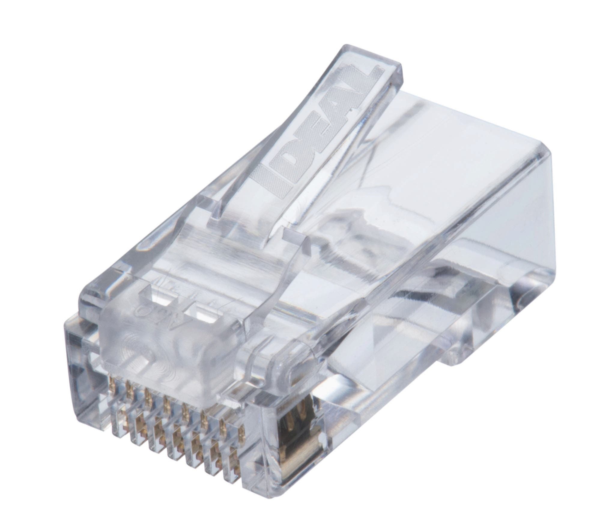 CAT6 Single Piece RJ-45 Modular Plugs, 100/Jar
