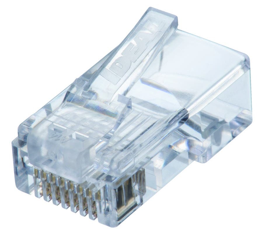 CAT5e Feed-Thru Modular Plugs, 100/Jar