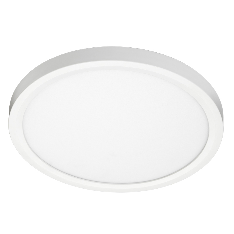 Juno SlimForm Surface Mount Downlights - Round, 11 Inches, 1300 Nominal Lumens, 3000K, 90+ CRI, 120V, Forward/Reverse Phase Cut, White, SKU - 259EPA