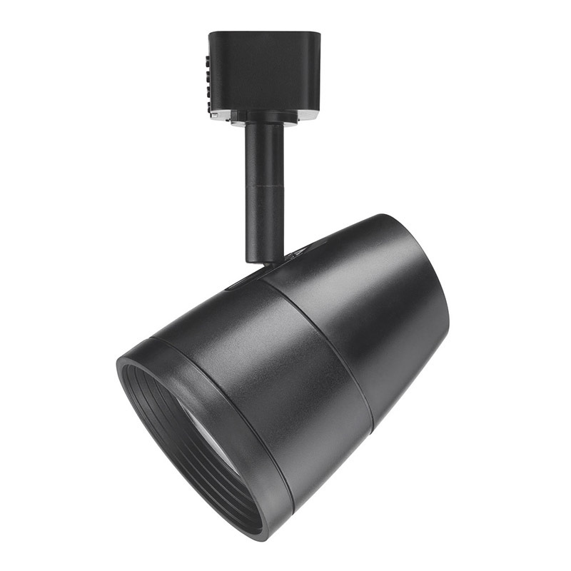 Trac-Lites Economy Cone LED Fixture, Generation 2, 3000K, 80 CRI, Phase Dimmable, Flood, Black, SKU - 244P52