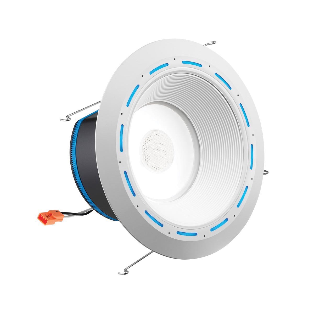Juno AI 6" Retrofit LED Smart Home Downlight, Downlight Baffle Trim, 1000 Nominal Lumens, Tunable White, 90+ CRI, 120V, White, White Trim Ring, Connected Downlight (works with Alexa)