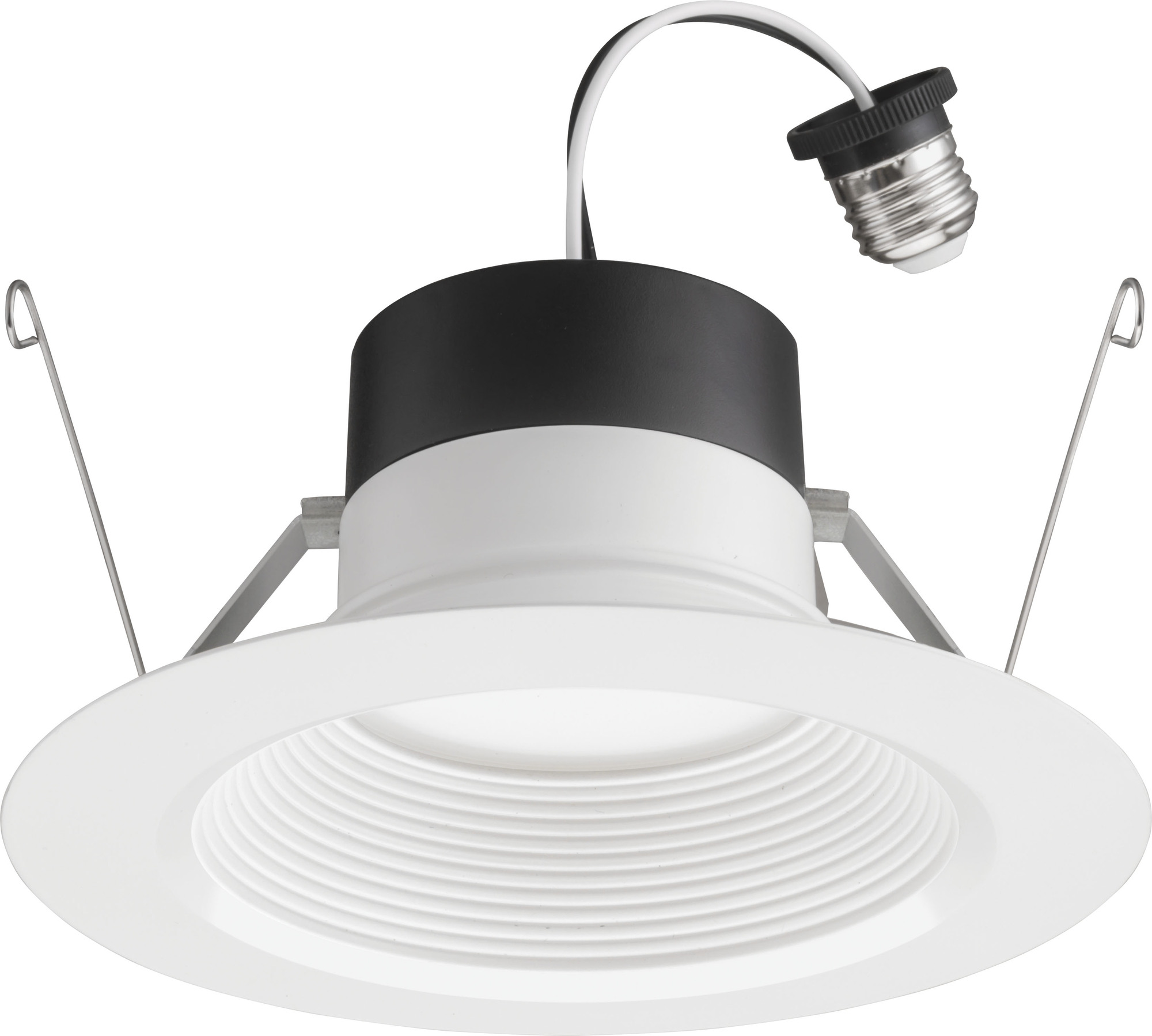 65BEMW SWW5 90CRI M6 E-Series LED Recessed Downlight, 6 inch, Baffle Trim, White
