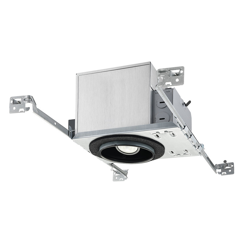 4" LED Internally Adjustable New Const. IC Downlight, 1000 Nominal Lumens, 3000K, 90+ CRI, Flood, Multi-Volt, 0-10V Dimming Driver
