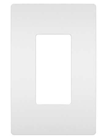 Radiant 1-Gang Screwless Wall Plate, White