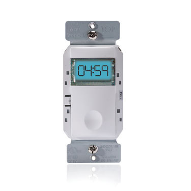 The RT-100 Programmable Countdown Time Switch automatically turns lighting or other loads off when the programmed on-time expires. It replaces standard single-pole wall switches for energy savings inside and outside the home. (light almond)