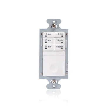The RT-50 Preset Countdown Time Switch automatically turns lighting or other loads off when the selected on-time expires. It replaces standard single-pole wall switches for energy savings throughout the home. (black)