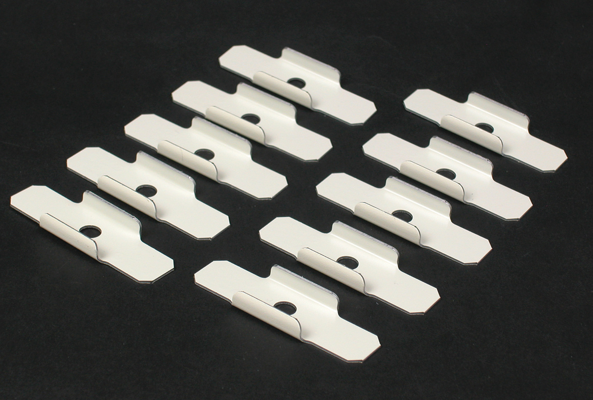 500, 700 Raceway Supporting Clip; 2 1/2 In, Ivory