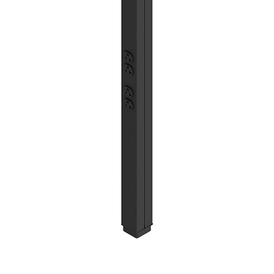 TPP DUPLEX 2-20A BLACK 15FT.