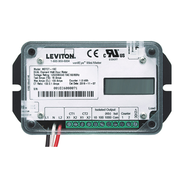 GEN3 Dual Element Mini Meter, 0.1kWh, 3W 120V 200A LCD Module without CT