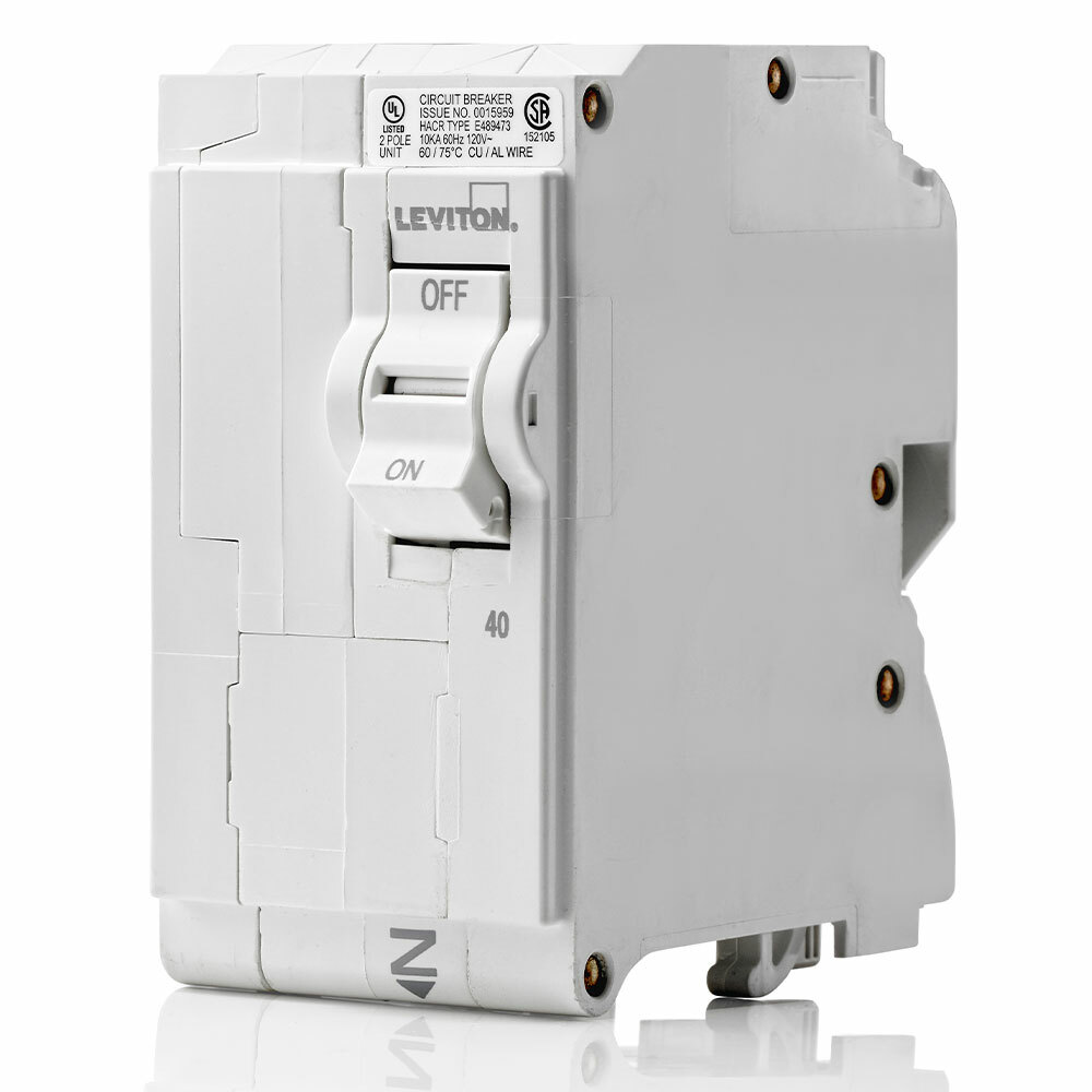 Branch Circuit Breaker, Standard 2-Pole 40A 120/240V, 10Ka Interrupt Rating