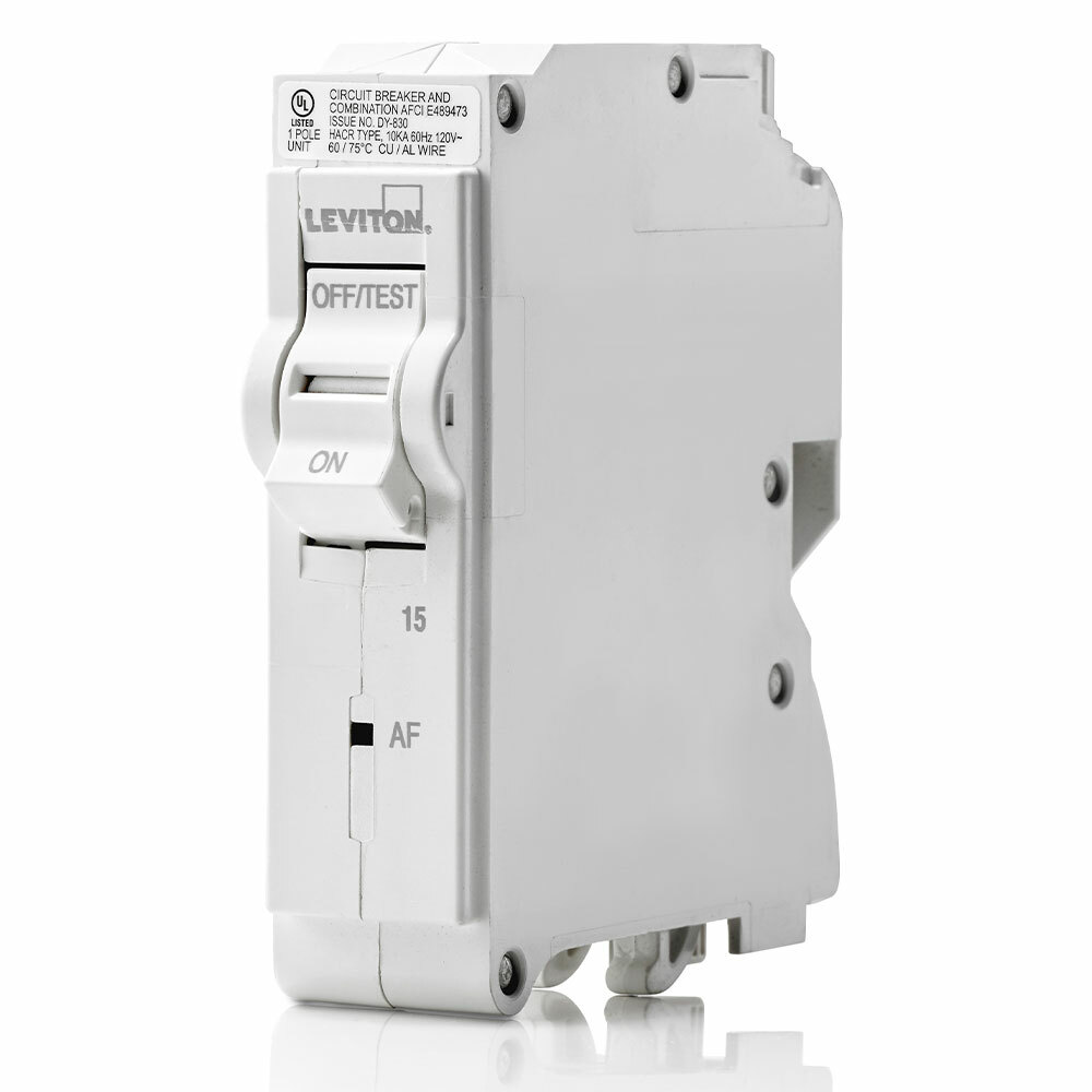 Branch Circuit Breaker, AFCI 1-Pole 15A 120V, 10Ka Interrupt Rating