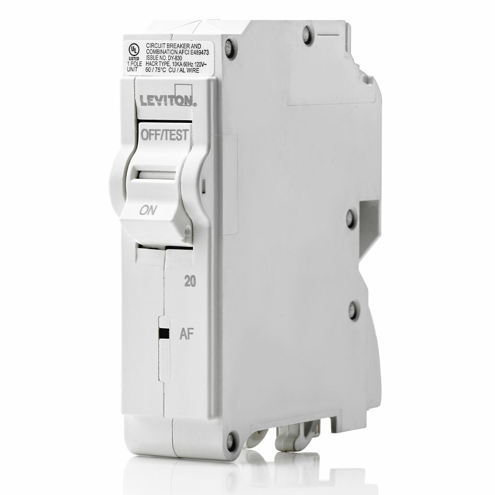 Branch Circuit Breaker, AFCI 1-Pole 20A 120V, 10Ka Interrupt Rating