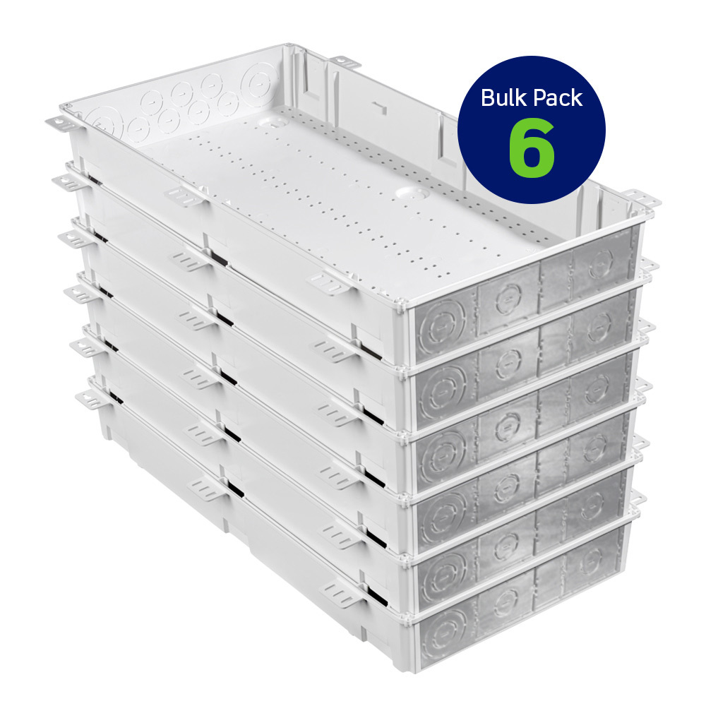 28 " Wireless Structured Media Enclosure, Plastic, 6 Pack, White