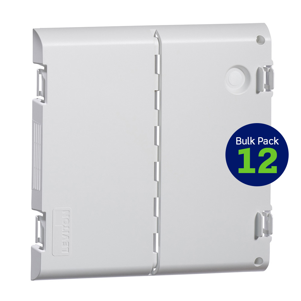 14 " Vented Hinged Door, Plastic, 12 Pack, White