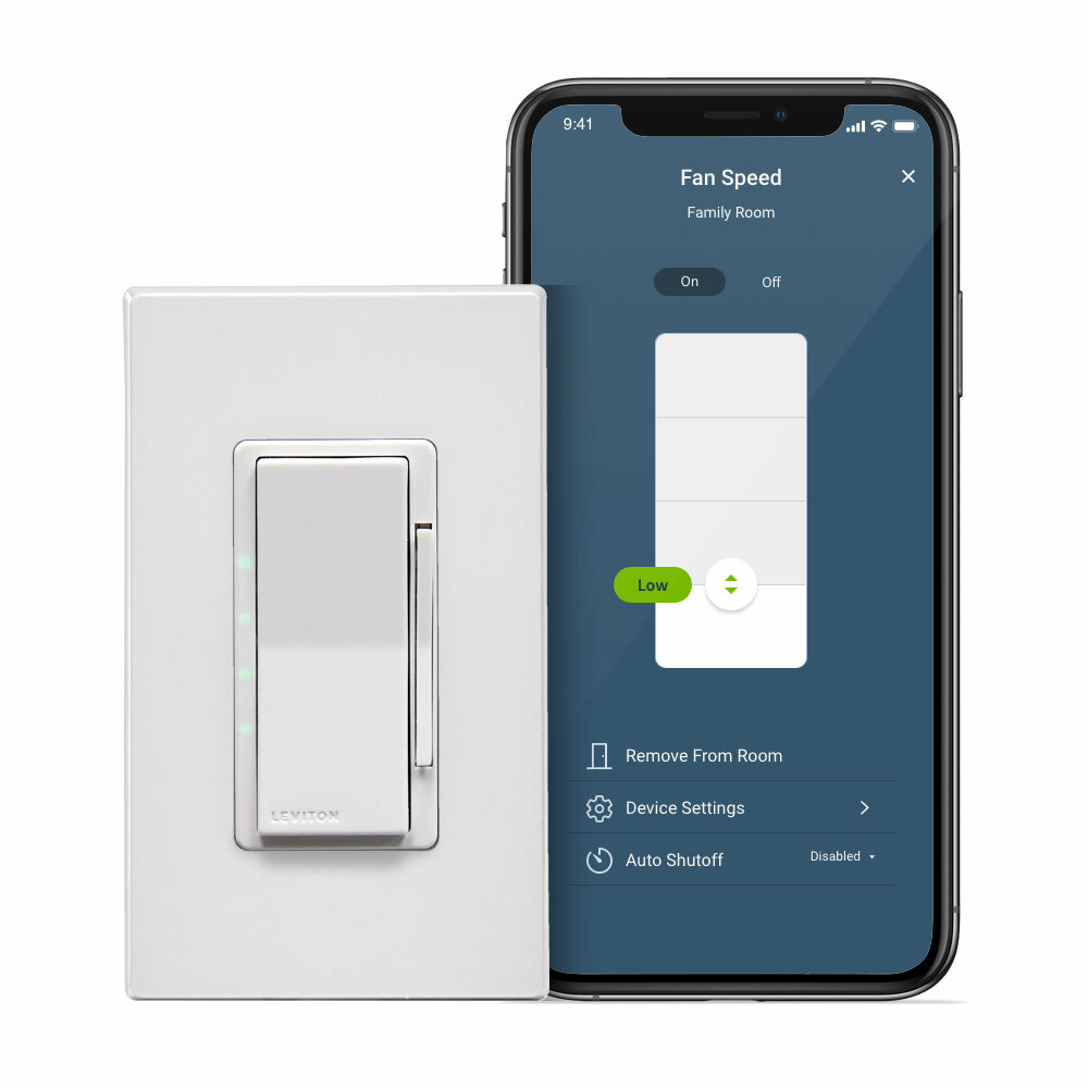 Decora Smart Wi-Fi: 4 Speed Fan Control,120VAC