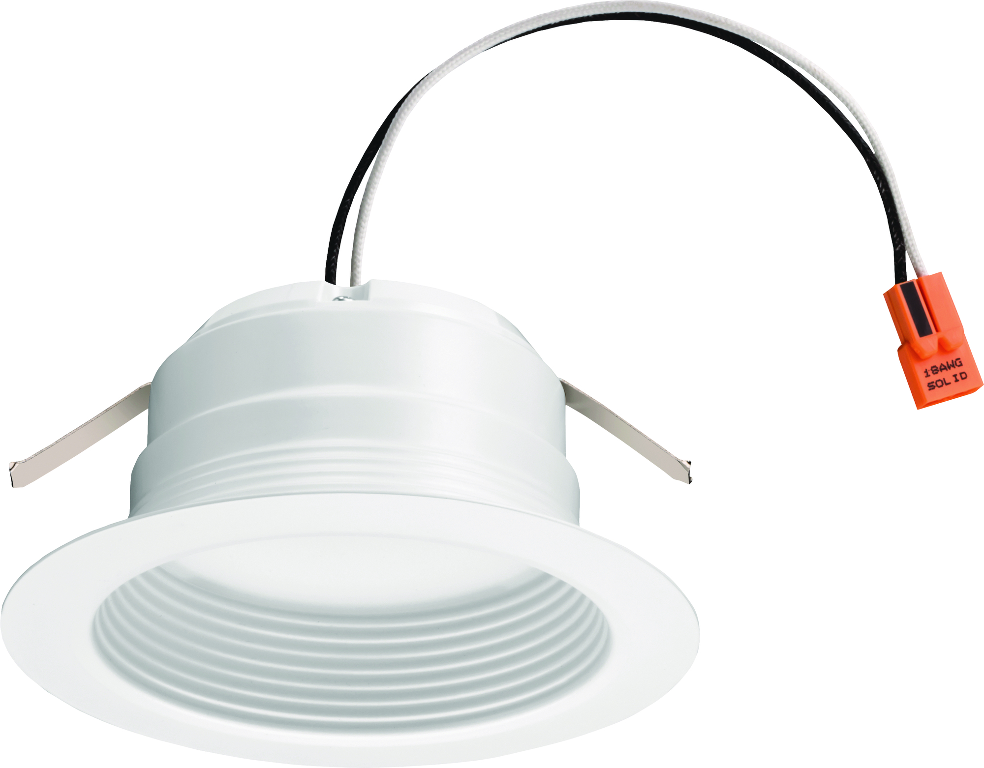 This Lithonia Lighting 4-inch LED recessed module with baffle trim is perfect for illuminating a variety of environments. Utilizing friction clip retention, the economical E-Series LED downlight fits most manufacturers 4 in. recessed can-style housings. Ideal for retrofitting and new construction in a wide variety of residential and light commercial settings such as multi-family residences, retail shops and offices.