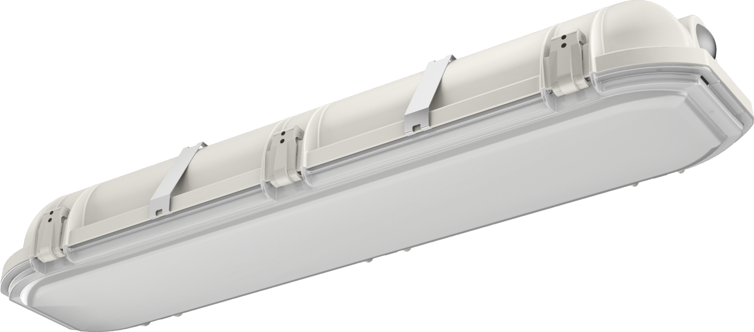 LED Enclosed/Gasketed, 24'' long, 4,000 nominal lumens, Acrylic Frosted Lens, Medium, 120V-277V, Generic driver 0-10V dimming, 4000K, 80 color rendering index, SKU - 254CTK