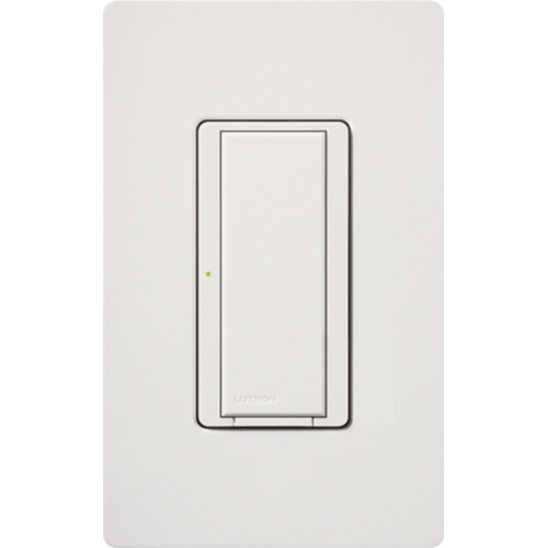 Maestro Wireless Switch, Incandescent/Halogen, Magnetic Low-Voltage, Electronic Low-Voltage, Non-Dim Fluorescent, Specification grade, multi-location/single-pole, 120V/8A light or 5.8 A fan in white Vive enabled
