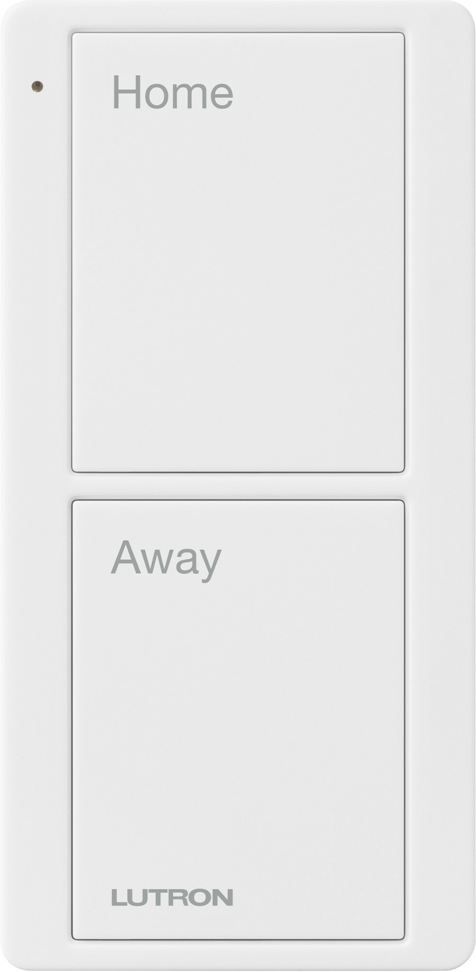 Lutron 2-Button Scene Pico Smart Remote, with Pre-engraved Text-"Home/Away" - White