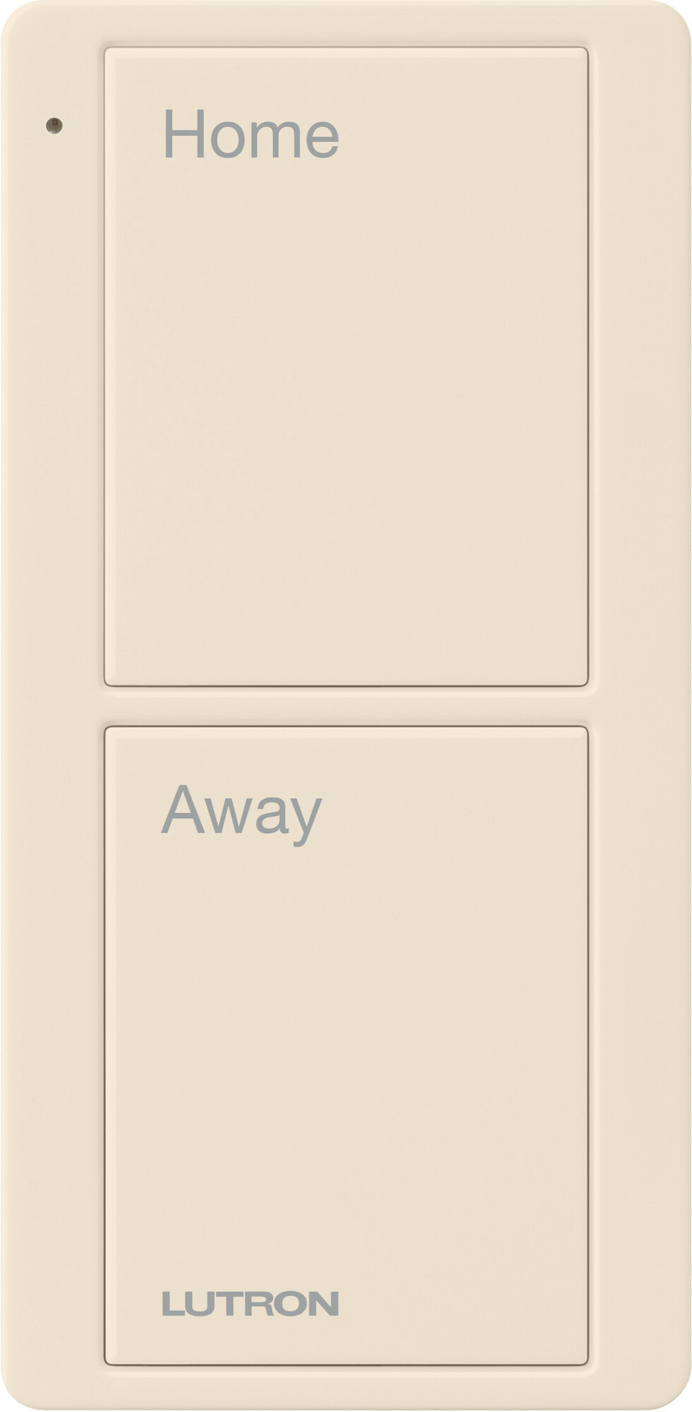 Lutron 2-Button Scene Pico Smart Remote, with Pre-engraved Text-"Alert/Goodnight" - Light Almond