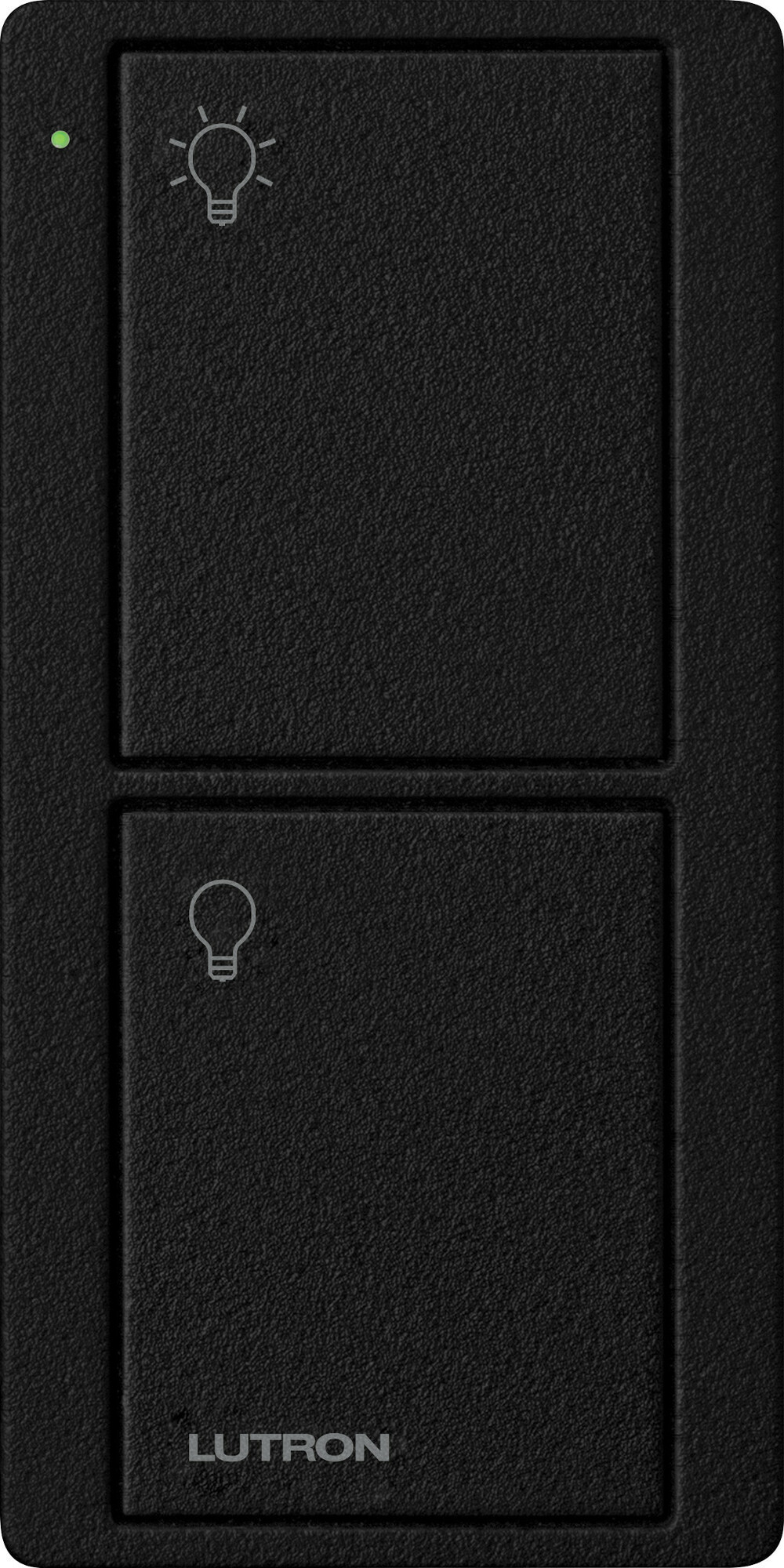 Lutron 2-Button Pico Smart Remote, with Light Icons - Midnight