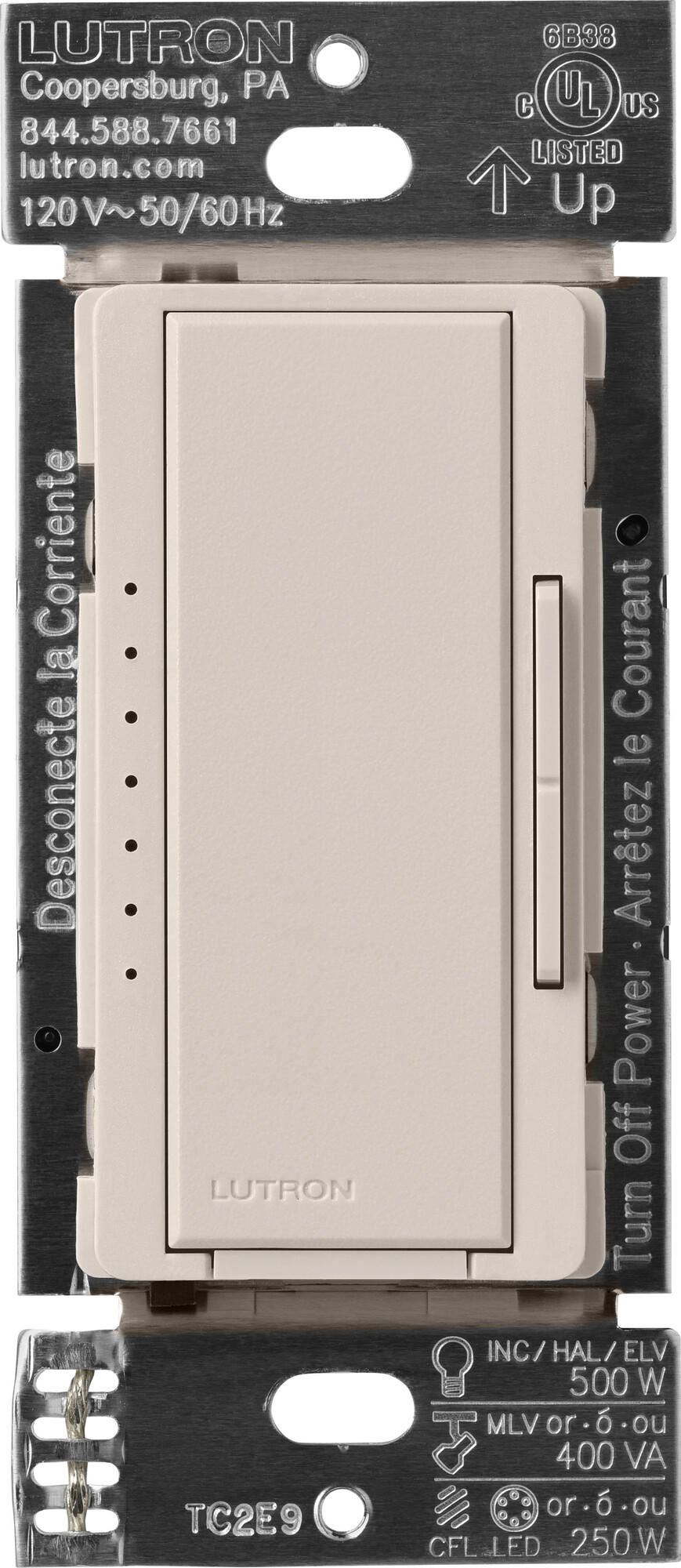 Maestro PRO LED+ Dimmer, Single-pole, 3-way, multilocation, Taupe