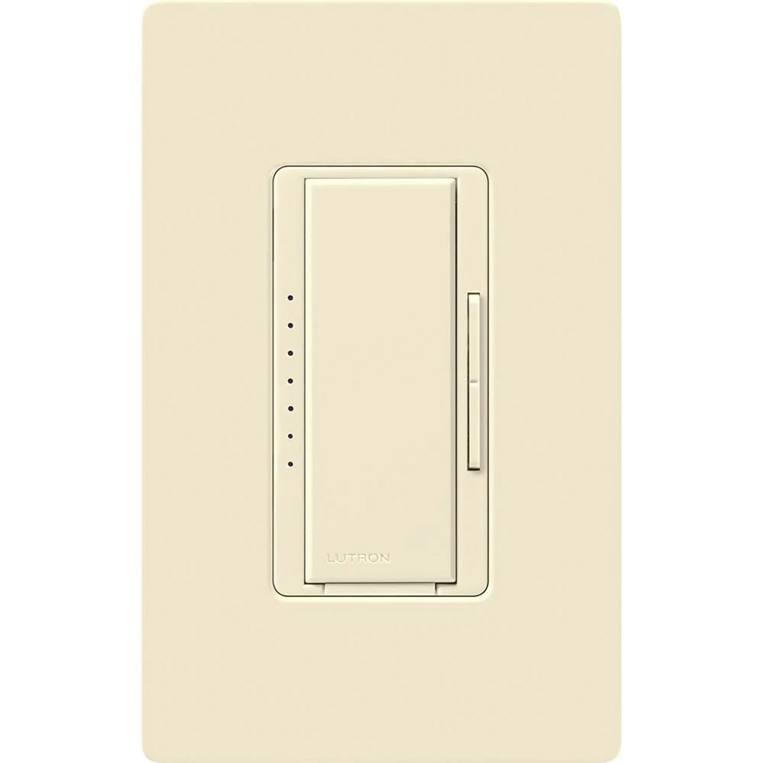 MA-PRO-AL Maestro PRO LED+ Dimmer Switch, 250W LED/500W ELV/400VA MLV, Neutral Optional, 1 Pole/Multi-Location, 120V, Almond