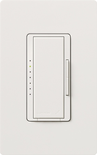 RadioRA 2 Dimmer, Snow, Incandescent/Halogen, Magnetic Low-Voltage, Electronic Low-Voltage, Approved LEDs, CFL, Multi-location/single-pole, neutral required, 120V 600W/600VA