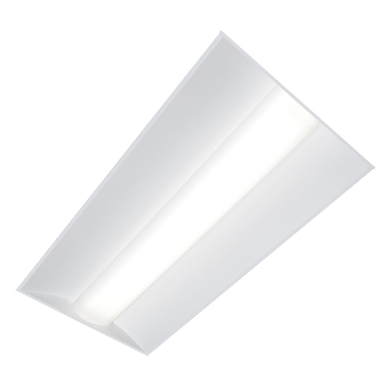 LED, 2'x4' Cruze ST, Ribbed Frosted Acrylic Lens, 5000 Lumens, 80 CRI, 3500K, UNV 0-10V Dimming to 5pct