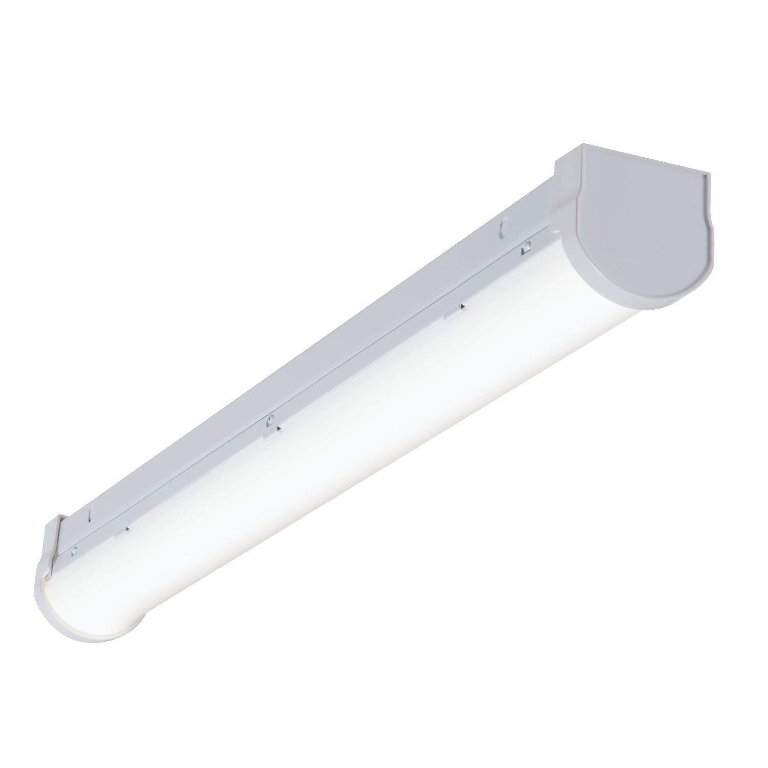 Lensed LED Strip Light, 23W, 120-277V, 80 CRI, 4000K, 2510 Lumens Post Painted with High Reflective Paint