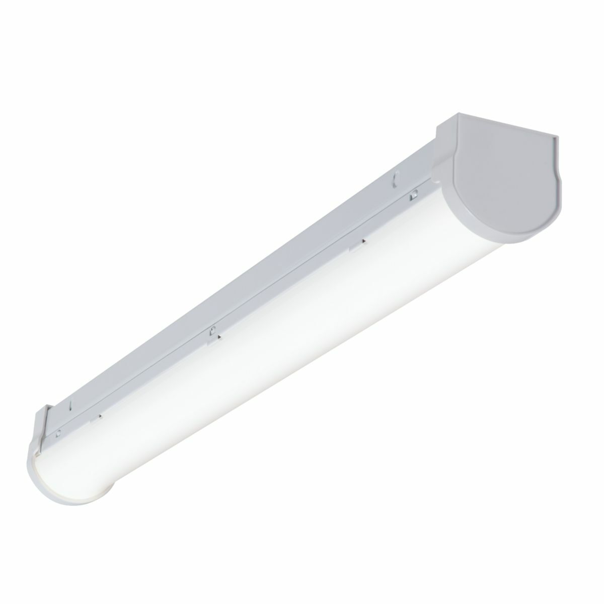 Lensed LED Strip Light, 23W, 120-277V, 80 CRI, 3500K, 2498 Lumens Post Painted with High Reflective Paint